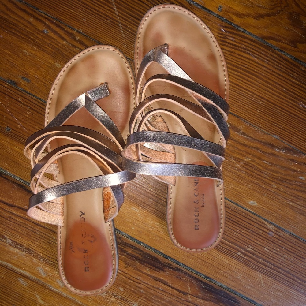 Slightly worn sandals